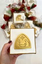 Load image into Gallery viewer, 4x4 GOLD NATIVITY CANVAS
